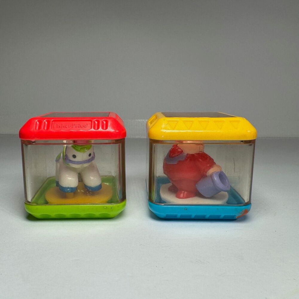 Fisher Price Peek A Boo Building Stack Block Clown Replacement Piece Horse Toys